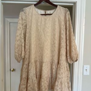 Cream Lace Dress